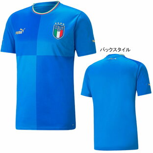 PUMA イタリア代表 FIGC ホーム レプリカユニフォーム 765643-01 半袖 ブルー プーマの画像