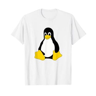 Linux マスコット タックス ペンギン オタク IT 人 Tシャツの画像