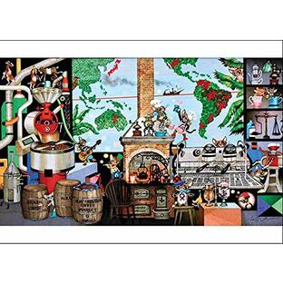 500ピース ジグソーパズル 藤城清治 ラ・ビーコーヒー 人生のルーツ (38x53cm)の画像