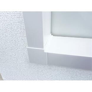 フクビ化学工業株式会社 居室窓枠カバー100 オフホワイト MDC1FW 窓枠用 樹脂製カバー 屋内用 リフォーム 建築部材の画像