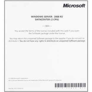 Windows Server 2008 R2 Datacenter (2CPU) IBM版の画像