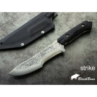 ●● ブラックボア 鍛造シースナイフ ストライク G-10 Black Boar Custom Knifeの画像