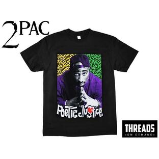 THREADS ON DEMAND スレッドオンデマンド 2PAC POETIC JUSTICE T-SHIRTS BLACK 2パック ポエティック・ジャスティス Tシャツ ブラック 21518の画像
