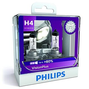 フィリップス 自動車用バルブ&ライト ヘッドライト ハロゲン H4 3300K ヴィジョンプラス 車検対応 2個入り PHILIPS VisionPlus 12342VPS2 【Amazon.co.jp限定】の画像