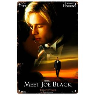 映画ポスター【ブラッド・ピット/Brad Pitt】ジョー・ブラックをよろしく/Meet Joe Black/ブリキ看板/サビ風-13の画像