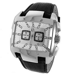 Men's New Techno Com Kc 46mm Wei Genuine 12 Diamonds Stainless Steel Watch 並行輸入品の画像