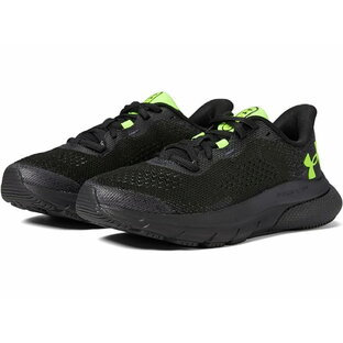 under-armour アンダーアーマー キッズ ボーイズ ホバー タービュランス Under Armour Kids boys HOVR Turbulence Black High-Vis Yellowの画像
