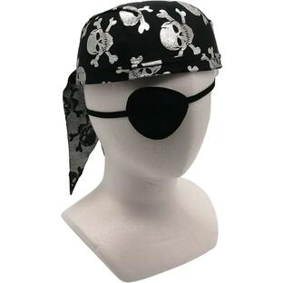 海賊 バンダナ 帽子 眼帯 セット 大人 コスプレ キャップ 小物 パイレーツの画像