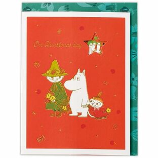 Hallmark(ホールマーク) ホールマーク ムーミン クリスマスカード 立体レーザーリースII 828639の画像