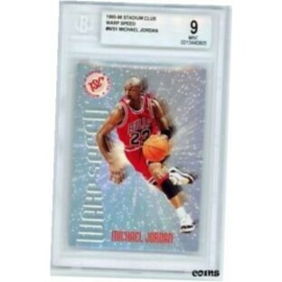 【品質保証書付】 トレーディングカード 1995 Stadium Club Warp Speed Michael Jordan #WS1 BGS 9 MINTの画像