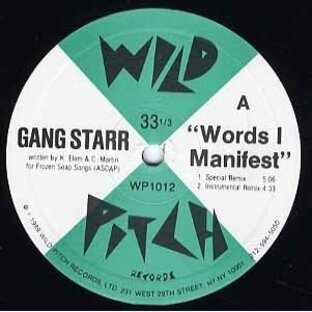 【レコード】GANG STARR - WORD I MANIFEST / DJ Premiere in Deep Concentration (White) 12" US 1998年リリースの画像