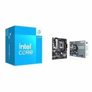 【セット買い CPU&マザーボード】 【Amazon.co.jp限定】Intel CPU Corei3 14100F BX8071514100F/AZ + ASUS PRIME H610M-A D4 LGA1700 H610 mic-ATXの画像