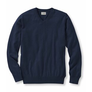 《公式》セーター/メンズ/Blue/コットン/カシミヤ・セーター、Vネック/Men's Cotton/Cashmere Sweater, V-Neck/S/L.L.Bean（エルエルビーン）の画像