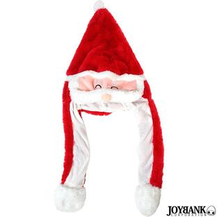 ヒゲが動く サンタ帽子 サンタクロース ぴこぴこ 帽子 ひげ 楽しい おもしろ 宴会 クリスマス 一発芸 ジョーク パーティーの画像