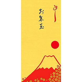 【Amazon.co.jp 限定】和紙かわ澄 金の金封 お年玉 富士山 5枚入の画像