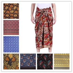 ミャンマー 民族ファッション ロンジー 男性スカート メンズスカート タイ 巻きスカート 民族衣装 模様 東南アジア ロングスカート 手作り 民族柄  おしゃれ 雑貨の画像