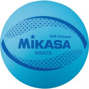 mikasa ミカサ カラーソフトバレーボール 円周78cm 検定球 MSN78-BLの画像