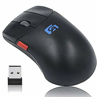 ワイヤレスマウス 無線マウス 5ボタン コンパクト USB充電式 小型 静音 2.4GHz 800/1200/1600DPI 高精度 持ち運び便利 マクロ定義ボタン 3DCG CAD CAMに最適 (ブラック)の画像