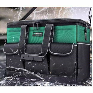 ツールボックス工具箱収納バッグマルチポケット布製汎用性持ち運びやすい小物収納多用途ポケットバッグ底補強ル防水耐久耐摩耗大容量の画像