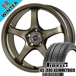 ランエボX ピレリ ICE ZERO ASIMMETRICO 245/40R18 冬タイヤ CROSS SPEED CR5 18×8.5J 5穴 5/114.3 18インチの画像
