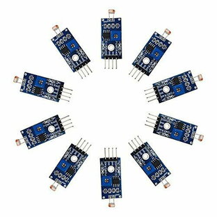 OSOYOO デジタル光強度検出 感光性センサーモジュール 高精度な光検出器 センサー敏感度可調整 4ピン Arduinoと互換 10個セットの画像
