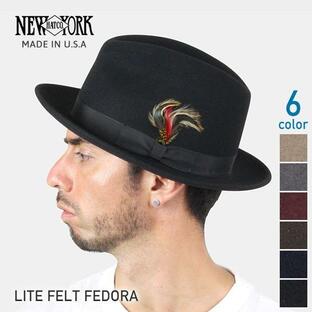 NEW YORK HAT ニューヨークハット Lite Felt Fedora フェドラハット 全6色の画像