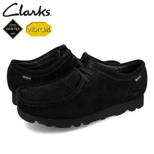 CLARKS WALLABEE GTX クラークス ワラビー ゴアテックス メンズ BLACK SUEDE ブラック 26149449の画像