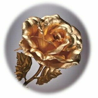 幸せを呼ぶ純金（黄金）のバラ 20本入そのバラを金箔で仕上げた逸品。花の女王とも呼ばれる幸せの花として古くから愛され続けてきた。【楽ギフ_包装】【楽ギフ_のし】【楽ギフ_のし宛書】 送料無料の画像