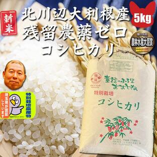 令和5年産 残留農薬ゼロ コシヒカリ 玄米5kg 埼玉県 北川辺 大利根産 特栽減減の画像