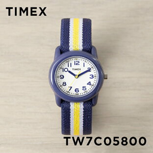 【10%OFF】【日本未発売】TIMEX KIDS タイメックス キッズ アナログ 29MM TW7C05800 腕時計 時計 ブランド 子供 男の子 女の子 ネイビー ホワイト 白 ナイロンベルト 海外モデル ギフト プレゼントの画像