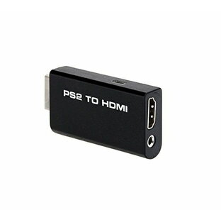 送料無料 PS2専用 HDMI変換アダプタ PS2 AV to HDMI 変換コンバータ HDMI映像480i/480P/576i出力対応 3.5mm音声出力の画像