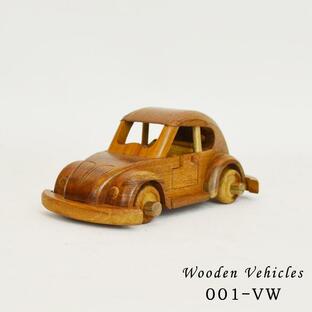 ウッドビークル 001 木製 乗り物 車 おもちゃ チークの画像