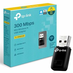 TP-Link 11n/g/b対応 300Mbps Mac OS/Windows対応 無線LAN子機 超小型 USB2.0 3年保証 TL-WN823Nの画像