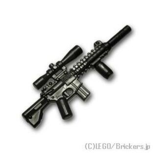 レゴ カスタムパーツ スナイパーライフル M134：ブラック | lego 互換 ミニフィギュア 人形 ミリタリー 武器 銃の画像