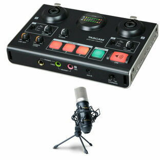 《在庫あり 即納可能》 TASCAM タスカム US-42B ボ－カルエフェクト 装備した インターフェース + MPM1000J コンデンサーマイクの画像