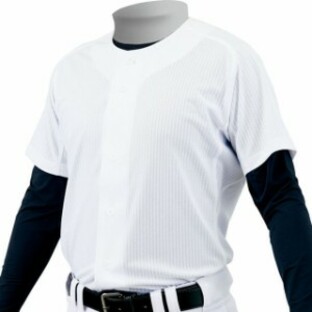 ゼット 野球 MECHAPAMユニフォーム メッシュフルオープンシャツ ホワイト ZETT BU1281MSの画像