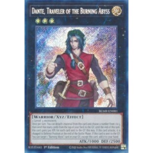 遊戯王 BLMR-EN081 彼岸の旅人 ダンテ Dante, Traveler of the Burning Abyss (英語版 1st Edition シークレットレア) Battles of Legendの画像