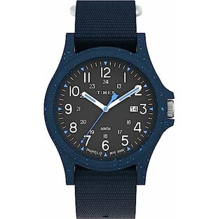 [タイメックス] 腕時計 Reclaim Ocean 40mm リクレイム オーシャン ブラック 文字盤 再生プラスチック ミネラルガラス クォーツ Quartz 3気圧防水 40MM Watch TW2V81800 ネイビーの画像