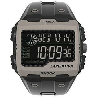 Timex Men's Expedition Grid Shock 50mm Quartz Resin Strap, Black, 16 Casual Watch (Model: TW4B24900VQ)並行輸入の画像
