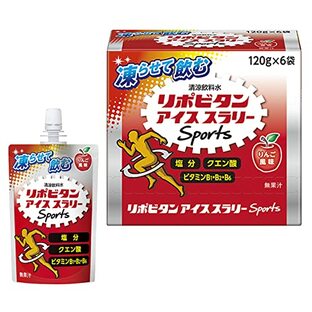 熱中症対策に 大正製薬 リポビタンアイススラリー Sports りんご風味 120g×6個 クエン酸 ビタミンB群配合の画像