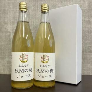 ふるさと納税 安中市 梅ジュース720ml×2セットの画像