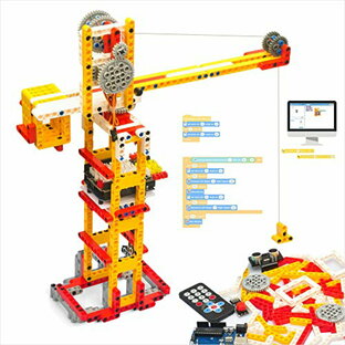 OSOYOO Arduino 用 電子ブロック 積み木 ブロック アニメーション 化 プログラミング キット 知育玩具 6つのサンプルプロジェクトを備えたSTEMおもちゃ 200以上の積み木、アルデュイーノ基板、拡張ボード、センサーモジュールなどが含まの画像