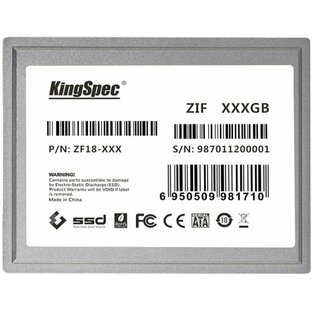 キングスペック 128ギガバイト 5mm ZIF ディスク KingSpec ZF18-128 Founderがお届け!の画像