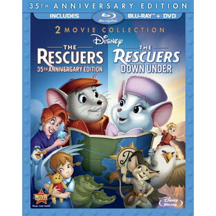 北米版Blu-ray！『ビアンカの大冒険』＋『ビアンカの大冒険 ゴールデン・イーグルを救え!』 The Rescuers: 35th Anniversary Edition (The Rescuers / The Rescuers Down Under) [Blu-ray/DVD]！＜初ブルーレイ化＞の画像