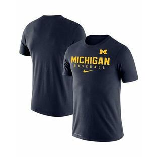 ナイキ Tシャツ トップス メンズ Men's Navy Michigan Wolverines Baseball Legend Performance T-shirt Navyの画像