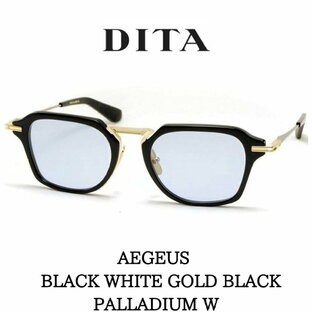 DITA ディータ サングラス メガネ AEGEUS アーガス DTX 413-A-01 Black-White Gold-Black Palladium w BLUE LENSの画像