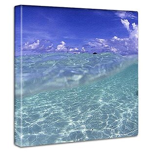 海 空 アートパネル 30cm × 30cm 日本製 ポスター おしゃれ インテリア 模様替え リビング 内装 ブルー 自然 写真 ファブリックパネル kus-0002の画像
