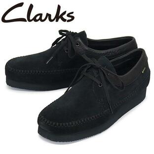Clarks (クラークス) 26171486 Weaver GTX ウィーバー ゴアテックス メンズ ブーツ Black Suede CL078の画像