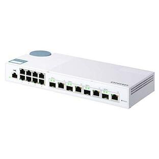 QNAP(キューナップ)10GbE L2 Webマネージドスイッチ 4つの10GbE SFP+/RJ45コンボポート、8つのギガビットイーサの画像
