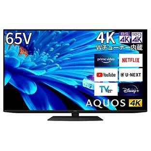シャープ 65V型 4K 液晶 テレビ AQUOS 4T-C65EN1 N-Blackパネル 倍速液晶 Google TV (2022年モデル)の画像